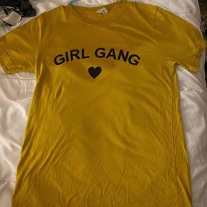 Bella+Canvas Girl Gang Yellow Shirt